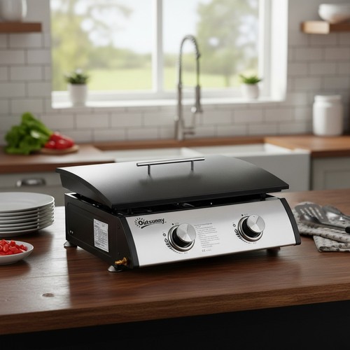 Gas plancha barbecue grill - gas,