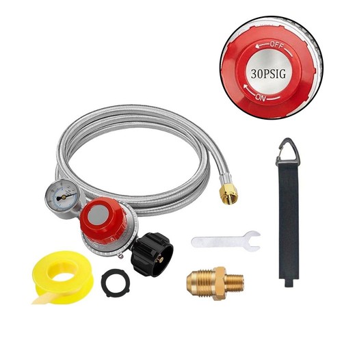 5ft propane regulator hose - regulator, for